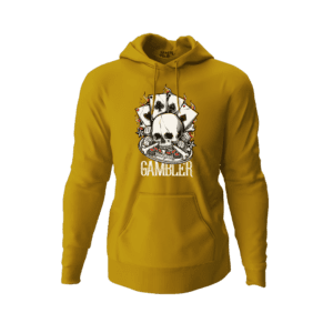 Skull Print Unisex Hooded Sweatshirt