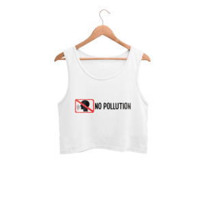 No Pollution Crop Tank for Women