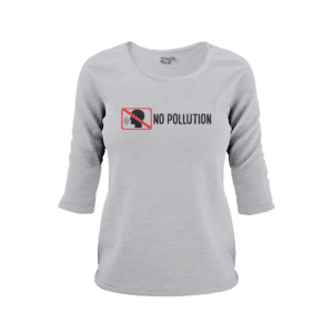 No Pollution 3/4 Sleeve Women T-Shirt