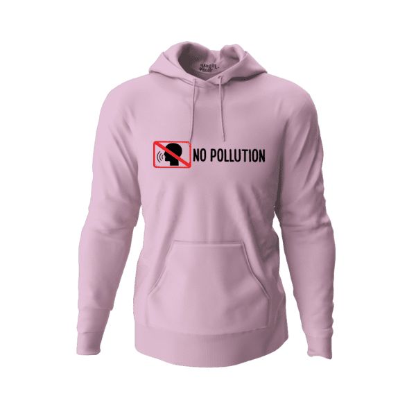 No Pollution Unisex Hooded Sweatshirt - Image 3