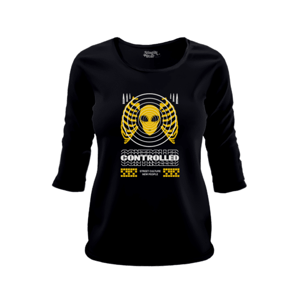 Street Style 3/4 Sleeve Women T-Shirt - Image 2