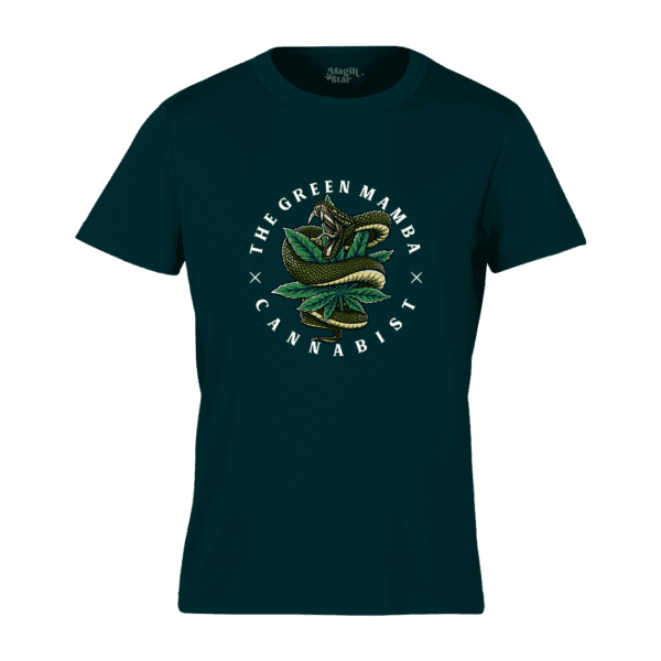 Green Mamba Round Neck Mens T-Shirt