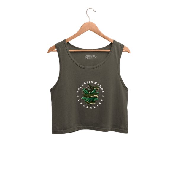 Green Mamba Womens Crop Tank - Image 3