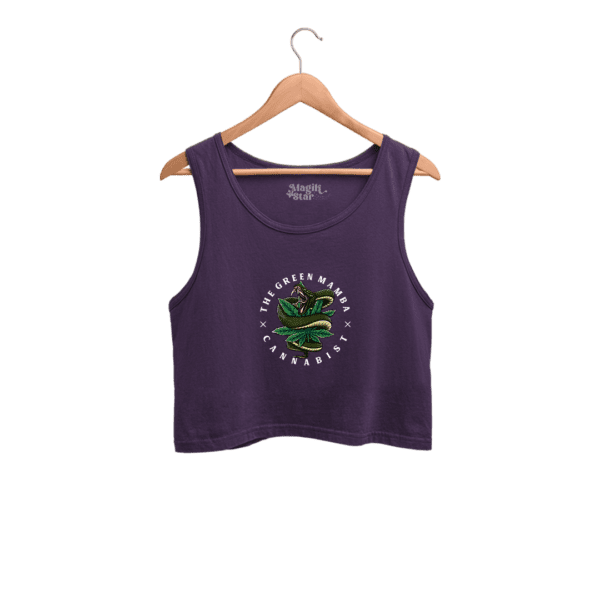 Green Mamba Womens Crop Tank - Image 2