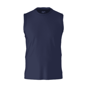 Men Solid Round Neck Sleeveless