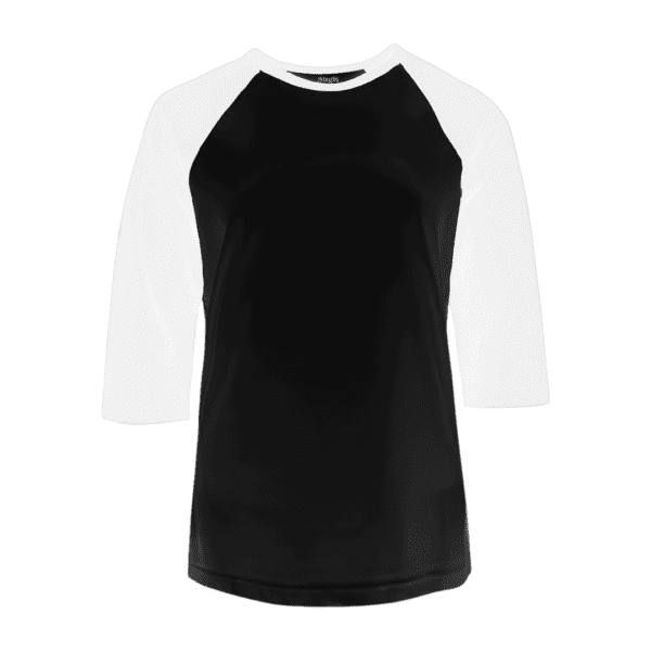 Women Solid Raglan Tees - Image 3