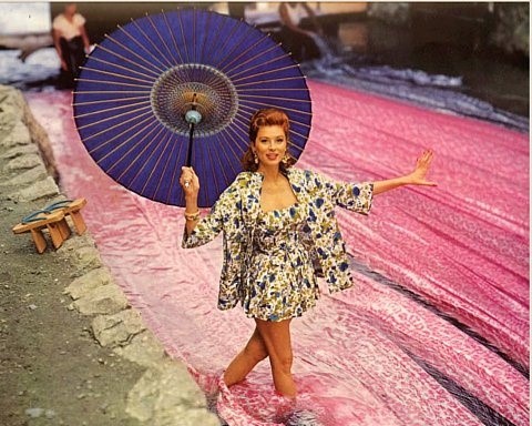 Supermodel Suzy Parker in Supima Fashion