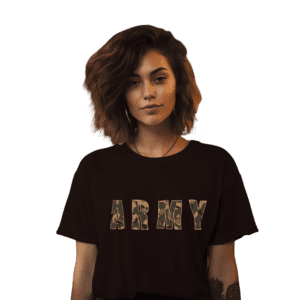Indian Army Womens Round Neck TShirt