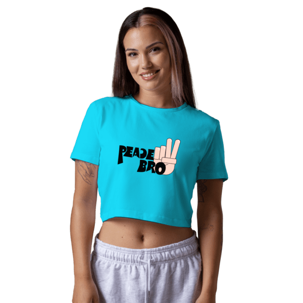 Peace Bro Women Crop Top - Image 3