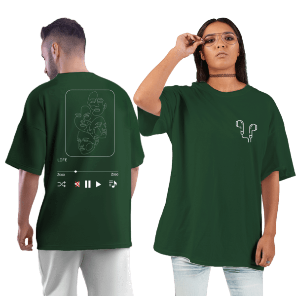 Playlist Unisex Oversized T-shirt - Image 5
